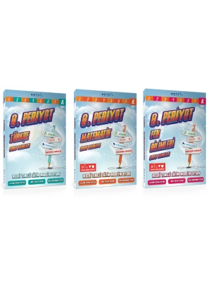 Netbil Yayınları 8. Periyot Türkçe + Matematik + Fen bilimleri Soru Bankası