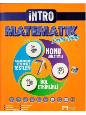 MOZAİK YAYINLARI 7.Sınıf Mozaik İntro Defter Matematik