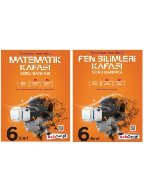 KAFA DENGİ YAYINLARI 6. Sınıf Matematik + Fen Bilimleri Kafası Soru Bankası