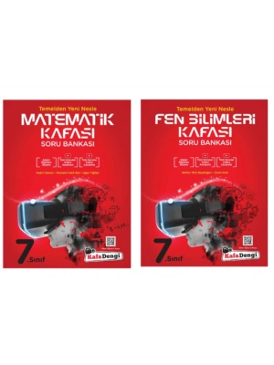 KAFA DENGİ YAYINLARI 7. Sınıf Matematik + Fen Bilimleri Kafası Soru Bankası