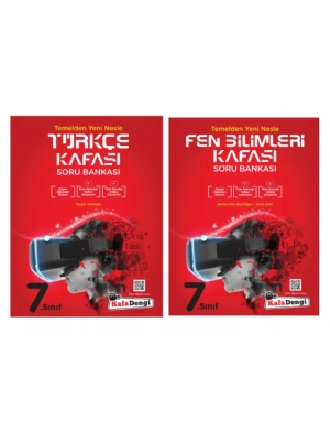 KAFA DENGİ YAYINLARI 7. Sınıf Türkçe + Fen Bilimleri Kafası Soru Bankası