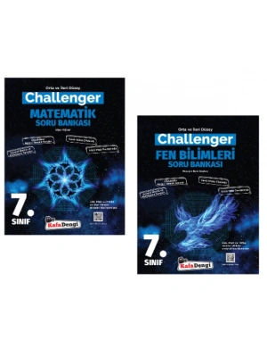 KAFA DENGİ YAYINLARI 7. Sınıf Matematik + Fen Bilimleri Challenger Soru Bankası