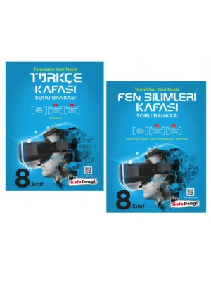KAFA DENGİ YAYINLARI 8. Sınıf Türkçe + Fen Bilimleri Kafası Soru Bankası