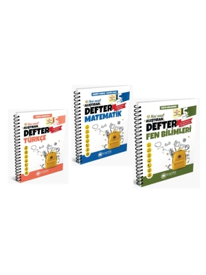 ÇANTA YAYINLARI 5. SINIF TÜRKÇE + MATEMATİK + FEN BİLİMLERİ OKULA YARDIMCI ÖĞRETEN DEFTER