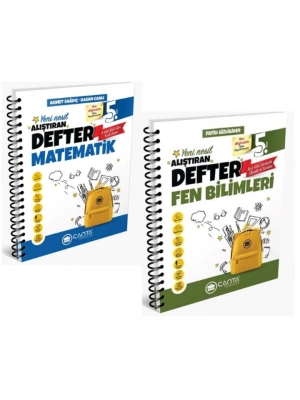 ÇANTA YAYINLARI 5. SINIF MATEMATİK + FEN BİLİMLERİ OKULA YARDIMCI ÖĞRETEN DEFTER