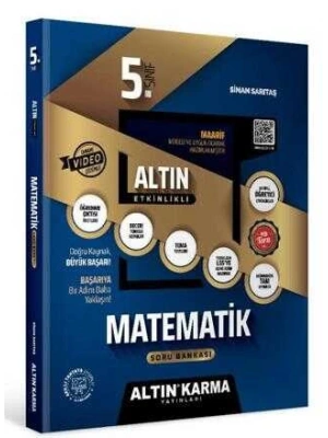 Altın Karma Yayınları 5. Sınıf Matematik Altın Etkinlikli Kazanım Soru Bankası