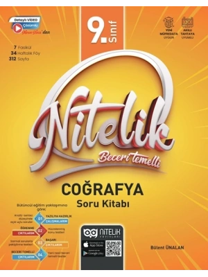 Nitelik Yayınları 9. Sınıf Coğrafya Nitelik Beceri Temelli Soru Kitabı