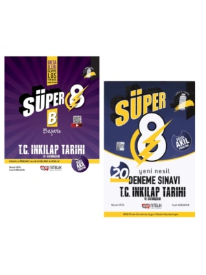 NİTELİK YAYINLARI 8.SINIF YENİ NESİL T.C. İNKILAP TARİHİ SORU KİTABI B + 20 Deneme