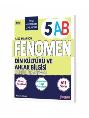 FENOMEN YAYINLARI 5 Din Kültürü Ve Ahlak Bilgisi A-B Soru Bankası