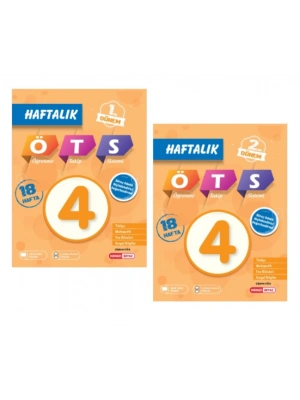 KIRMIZI BEYAZ YAYINLARI 4.SINIF Tüm Dersler TEKNO HAFTALIK Öğrenme Takip Sistemi (1. Dönem ve 2. Dönem)