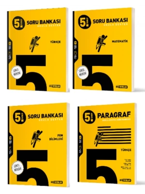 HIZ YAYINLARI 5. SINIF TÜRKÇE + MATEMATİK + FEN BİLİMLERİ + PARAGRAF SORU BANKASI