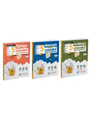 ÇANTA YAYINLARI 5. Sınıf Türkçe + Matematik + Fen Bilimleri Etkinlikli Kazanım Sıralı Soru Bankası