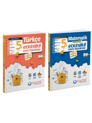 ÇANTA YAYINLARI 5. Sınıf Türkçe + Matematik Etkinlikli Kazanım Sıralı Soru Bankası