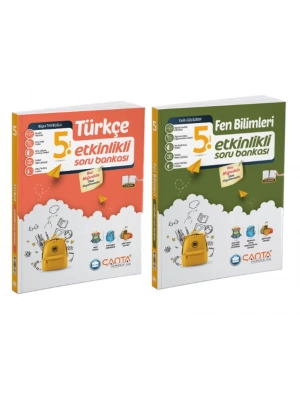 ÇANTA YAYINLARI 5. Sınıf Türkçe + Fen Bilimleri Etkinlikli Kazanım Sıralı Soru Bankası