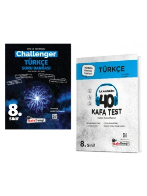 KAFA DENGİ YAYINLARI 8. Sınıf Challenger Türkçe Soru Bankası + Türkçe Kafa Test
