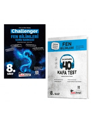 KAFA DENGİ YAYINLARI 8. Sınıf Challenger Fen Bilimleri Soru Bankası + Fen Bilimleri Kafa Test