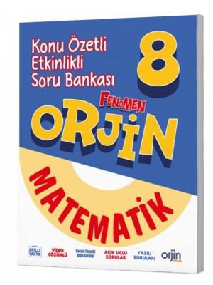 FENOMEN YAYINLAR Orjin 8 Matematik Konu Özetli Etkinlikli Soru Bankası