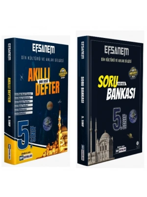 DDY YAYINLARI 5.Sınıf Din Kültürü ve Ahlak Bilgisi Efsane Akıllı Defter + Soru Bankası