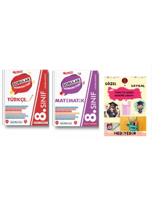 PRUVA AKADEMİ 8. SINIF SORULAR KONUŞUYOR TÜRKÇE + MATEMATİK SORU BANKASI + HEDİYELİDİR