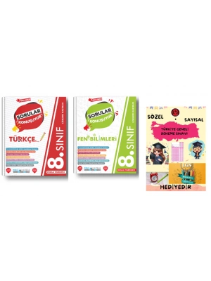 PRUVA AKADEMİ 8. SINIF SORULAR KONUŞUYOR TÜRKÇE + FEN BİLİMLERİ SORU BANKASI + HEDİYELİDİR