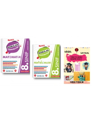 PRUVA AKADEMİ 8. SINIF SORULAR KONUŞUYOR MATEMATİK + FEN BİLİMLERİ SORU BANKASI + HEDİYELİDİR