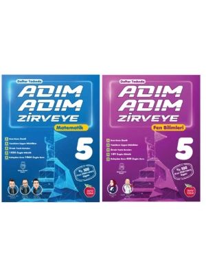 NEWTON YAYINLARI 5.SINIF MATEMATİK + FEN BİLİMLERİ ADIM ADIM ETKİNLİKLİ KONU ANLATIMLI SORU BANKALARI