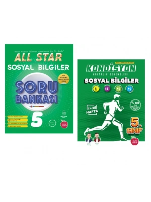 Newton Yayınları 5.sınıf All Star Sosyal Bilgiler Soru Bankası + Sosyal Bilgiler Kondisyon Deneneme 37 Hafta