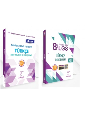KARE KÖK YAYINLARI LGS 8.SINIF TÜRKÇE MPS KONU ANLATIM + TÜRKÇE 20li DENEME KİTABI