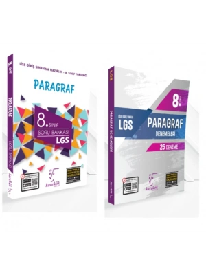 KARE KÖK YAYINLARI LGS 8.SINIF PARAGRAF SORU BANKASI + LGS PARAGRAF DENEMELERİ