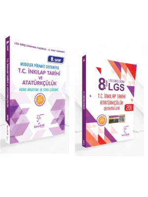 KARE KÖK YAYINLARI LGS 8.SINIF İNKİLAP TARİHİ  MPS KONU ANLATIM + İNKİLAP TARİHİ  20Lİ DENEME