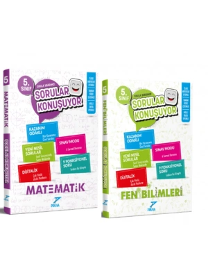 PRUVA AKADEMİ YAYINLARI 5.SINIF SORULAR KONUŞUYOR MATEMATİK-FEN BİLİMLERİ SORU BANKASI