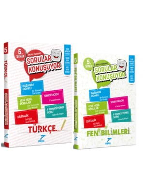 PRUVA AKADEMİ YAYINLARI 5.SINIF SORULAR KONUŞUYOR TÜRKÇE-FEN BİLİMLERİ SORU BANKASI
