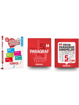 PRUVA AKADEMİ YAYINLARI 5.SINIF TÜRKÇE SORULAR KONUŞUYOR+PARAGRAF SORU BANKASI+PARAGRAF DENEME
