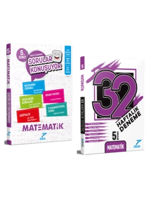 PRUVA AKADEMİ YAYINLARI 5.SINIF+MATEMATİK SORULAR KONUŞUYOR+32 HAFTA MATEMATİK DENEME