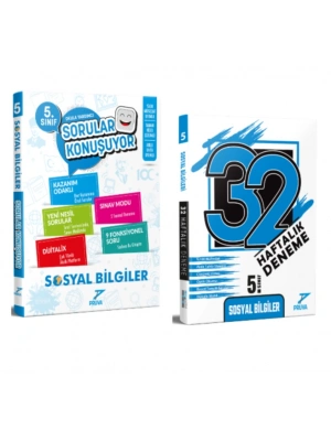 PRUVA AKADEMİ YAYINLARI 5.SINIF+SOSYAL BİLGİLER SORULAR KONUŞUYOR+32 HAFTA SOSYAL BİLGİLER DENEME