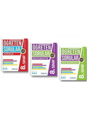 PRUVA AKADEMİ YAYINLARI 8.SINIF ÖĞRETEN SORULAR TÜRKÇE + MATEMATİK + FEN BİLİMLERİ