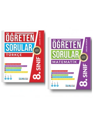PRUVA AKADEMİ YAYINLARI 8.SINIF ÖĞRETEN SORULAR TÜRKÇE + MATEMATİK