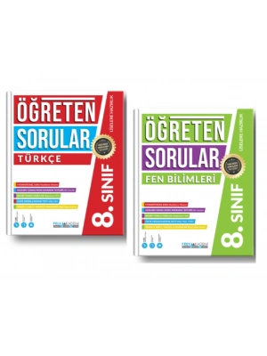 PRUVA AKADEMİ YAYINLARI 8.SINIF ÖĞRETEN SORULAR TÜRKÇE + FEN BİLİMLERİ