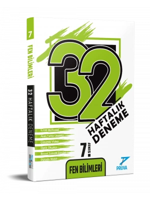Pruva Akademi Yayıncılık 7. Sınıf Fen Bilimleri 32 Haftalık Deneme