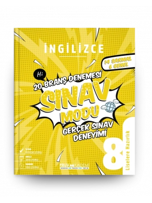 PRUVA AKADEMİ YAYINLARI 8. Sınıf İngilizce Branş Denemesi