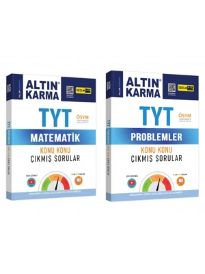 ALTIN KARMA YAYINLARI TYT MATEMATİK+PROBLEMLER KONU KONU ÇIKMIŞ SORULAR