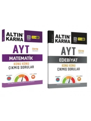 ALTIN KARMA YAYINLARI AYT MATEMATİK + EDEBİYAT KONU KONU ÇIKMIŞ SORULAR
