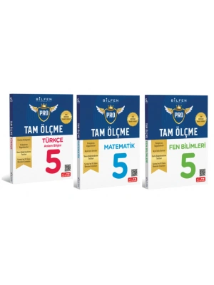 BİLFEN YAYINCILIK 5.SINIF TAM ÖLÇME TÜRKÇE+MATEMATİK+FEN BİLİMLERİ ETKİNLİKLİ SORU BANKASI 3LÜ SET (YENİ MÜFREDAT)