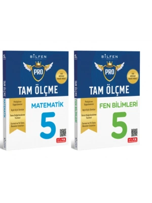BİLFEN YAYINCILIK 5.SINIF TAM ÖLÇME MATEMATİK + FEN BİLİMLERİ ETKİNLİKLİ SORU BANKASI (YENİ MÜFREDAT)