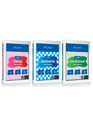 BİLFEN YAYINCILIK 3.SINIF TÜRKÇE-MATEMATİK-FEN BİLİMLERİ SORU BANKASI