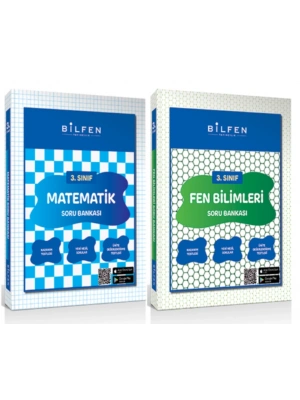 BİLFEN YAYINCILIK 3.SINIF MATEMATİK-FEN BİLİMLERİ SORU BANKASI