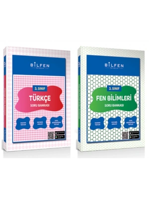 BİLFEN YAYINCILIK 3.SINIF TÜRKÇE-FEN BİLİMLERİ SORU BANKASI