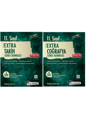 Kafa Dengi Yayınları 11. Sınıf Tarih - Coğrafya Extra Soru Bankası