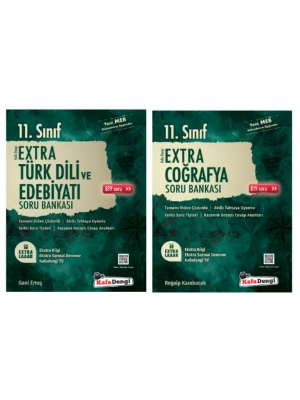 Kafa Dengi Yayınları 11. Sınıf Edebiyat - Coğrafya Extra Soru Bankası