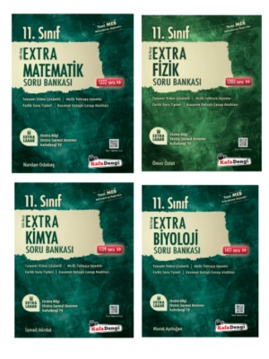 Kafa Dengi Yayınları 11. Sınıf Sayısal Set Matematik - Fizik - Kimya - Biyoloji Extra Soru Bankası